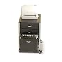 INNOVEX KM02 Filing Cabinet, Granite Black