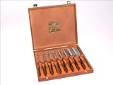 Bahco 424p s8 eur 8pc Chisel Set In Wooden Display Box
