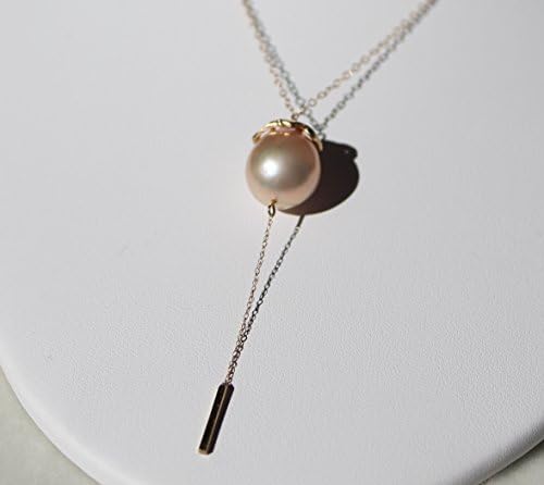 Pearl gold choker in solid 14K gold with beautiful pink Kasumi pearl