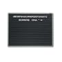 Quartet� Magnetic Wall Mount Letter Board, 24 x 18, Black, Gray Aluminum Frame