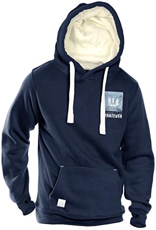 University of Whatever Campus Mens hoodie - Premium quality tops (Navy, XL)