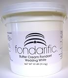 Fondarific Buttercream Wedding White Fondant, 10-Pounds