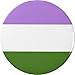 Genderqueer Flag Symbol 1.25â€ Pinback Button Pin Support Awareness