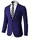H2H Mens Single Breasted Slim Fit Blazer with Various Color