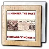 Throwback Money - 6 Inch Tile Napkin Holder
