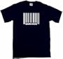 Barcode Scanner Logo Men's Tee Shirt in 12 colors Small thru 6XL