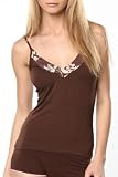 Underglam Brown Tan Hawaii V-Neck Tank S