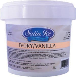 Satin Ice Vanilla/Ivory Rolled Fondant (2lb) by SATIN FINE FOODS