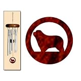 Bearded Collie Wind Chimes X-SMALL Silver