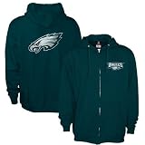 Philadelphia Eagles Green Touchback Full Zip Hoody Sweatshirt