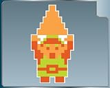 LINK with Triforce from the Legend of Zelda 8bit vinyl decal sticker