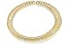 14K Yellow Gold Matte-Finish Collar Necklace, Enhanced With Pave Set Diamonds