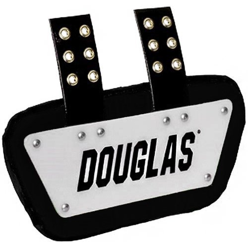 Douglas Custom Pro CP Series Removable Football Back Plate - 6 Inch - White/Black On Sale