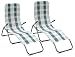 Set of 2 Textaline Tuscany Sun Loungers