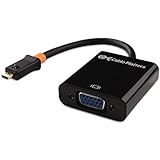 Cable Matters Active Micro HDMI to VGA Adapter with Micro-USB Power in Black