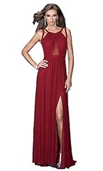 Sexy Chiffon Slit Backless Evening Dress/Party Dress 