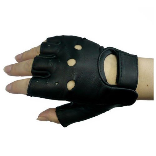 ザワキタ 本革制半指フィンガーレスグローブ