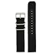 Nylon Watch Band Fits Seiko Watches Strap Black Heavy Buckle 18 millimeter