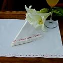 HomeMattersMost Organic Cotton Napkins and Table Mats - Set of 4 (Cloud)