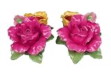 Royal Albert Old Cournty Roses Rosebud Tapers Candle Holders, Set of 2