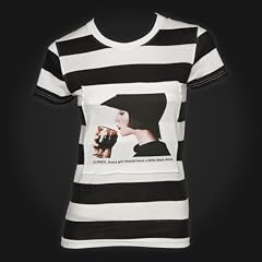 Guinness T-Shirt Ladies - Black White Stripe