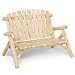 Canberra Adirondack Log Bench