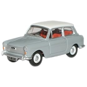 Oxford Die Cast - 76AA003 - Austin A40 MkII - Cumulus Gris / Symphorine blanche