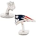 Sterling New England Patriots Cufflinks