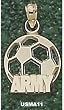 U.S. Military Academy "Army" Soccer Charm/Pendant