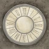 Silver Clock Art Poster Print by Lucciano Simone, 8x8