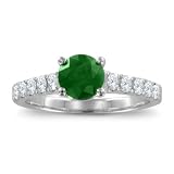 2.60 cttw 925 Created Heart Shape Emerald Engagement Ring in 925 Sterling Silver Size 5 41JxlFe1xDL. SL160 2.60 cttw 925 Created Heart Shape Emerald Engagement Ring in 925 Sterling Silver Size 5