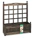 AFK Classic Climber Planter complete with Trellis Large in Oak Colour 001839