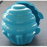 TUPPERWARE Muffin Cupcake Keeper FORGET ME NOT Blue