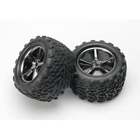 Gemini Black Chrome Wheel w/ Talon Tire (2):E-Revo