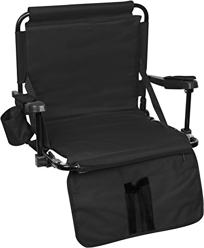 Trademark Innovations Stadium Chair with Hooks/Arm Pads/Leg Padding