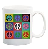 PEACE SIGN POP ART Mug Coffee Cup 11 oz