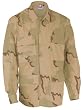 3 Color Desert Camo Nylon / Cotton Ripstop BDU Coat