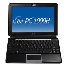 ASUS Eee PC 1000H-BLK067X Netbook, Windows XP Home Preloaded, 1GB RAM, 160GB HDD (Black)