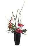 26 Heliconia / Anthurium Arrangement in Decorative Pot