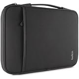 Belkin B2B064-C00 Sleeve for 12-Inch Laptops and Chromebook, Compatible with iPad Pro and Most 12-Inch Laptops / Notebooks (Black)