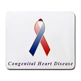 Congenital Heart Disease Awareness Ribbon Mouse Pad