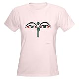 WATCHFUL EYES OF BUDDHA Religion Womens Light T-Shirt by CafePress
