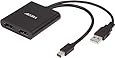 Accell K088B-005B Mini DisplayPort 1.2 to 2 DisplayPort Multi-Display MST Hub - Designed for Surface - Licensed