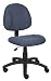 Boss Fabric Deluxe Posture Armless Task Chair, Blue