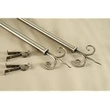 A&F Rod D�cor - NEW Decorative Curtain Rod #34, 48-84 inch, Antique Brass by 