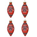 Auburn 4-Pk Ornament Set