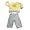 Mish Mish - Infant Boys Long Sleeve Pant Set, Yellow, Grey (Size 12Months)