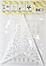 Happy Sales HSSL-FRANWH Rain Paper Star Lantern White,