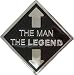 Mens The Man, The Legend Sexual Metal Belt Buckle
