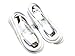 Two (2) Pack White 5 Foot Micro USB 3.0 Data Charging Cables for Samsung Galaxy S5 / Note 3